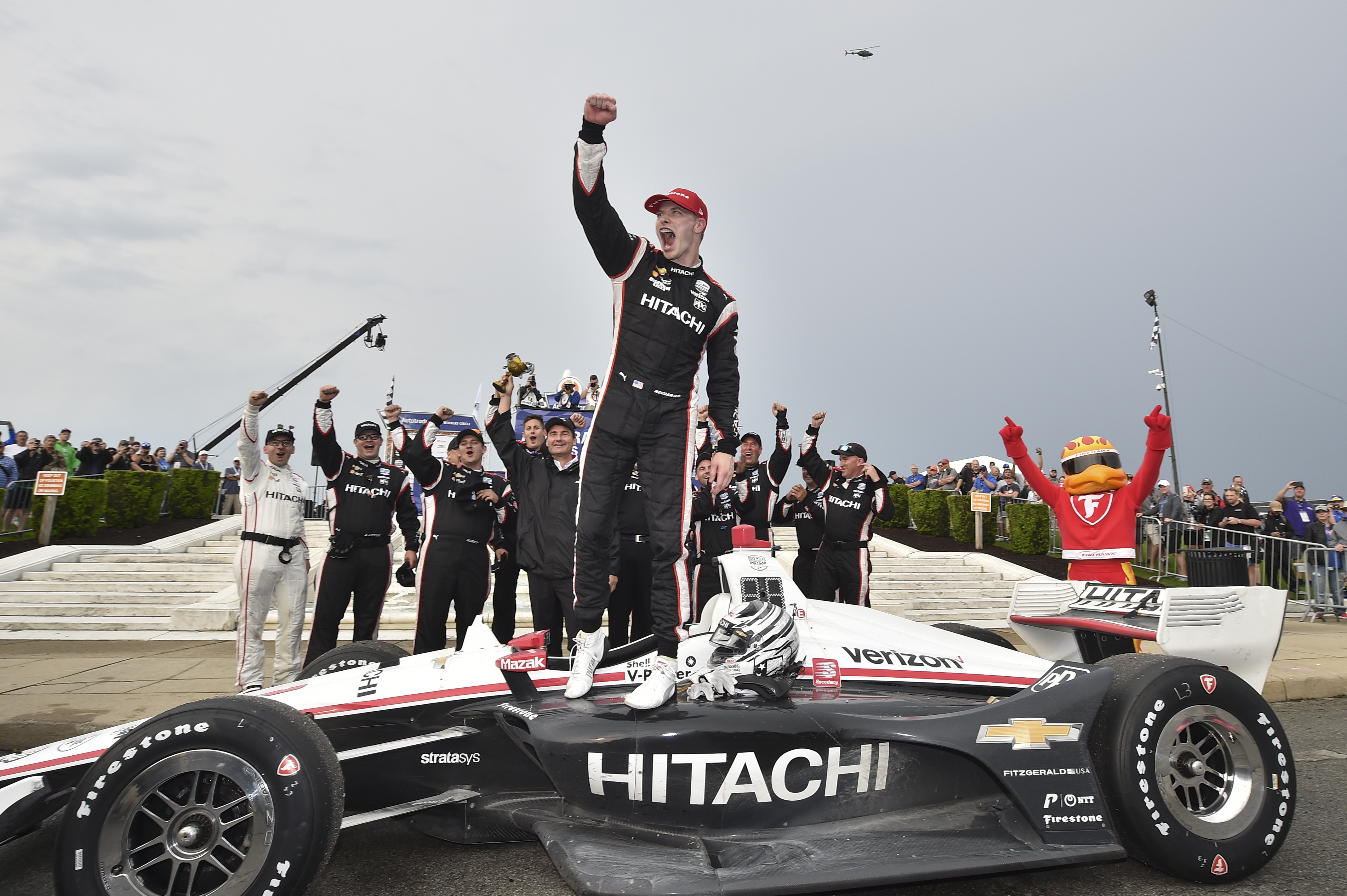It's All About Timing for Newgarden in Win at Detroit Opener